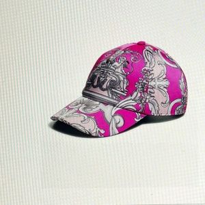 Versace Barocco-Print Twill Baseball Cap